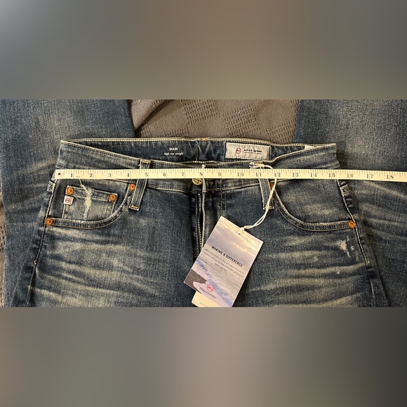 NWT AG Jeans MARI High-Rise Straight 15 Year Mural Distressed detailing Size 31R - Picture 13 of 15